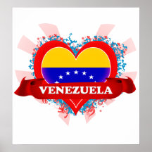 Vintage I Love Venezuela Poster