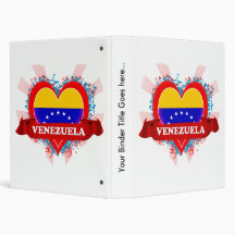 Vintage I Love Venezuela Vinyl Binder