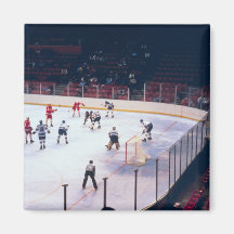 Vintage Ice Hockey Match Magnets