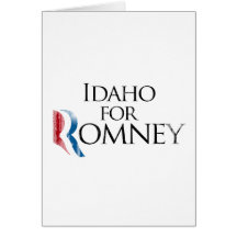 Vintage Idaho for Romney -.png Greeting Cards
