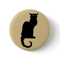 Vintage Illustration Halloween Black Cat