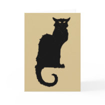 Vintage Illustration Halloween Black Cat