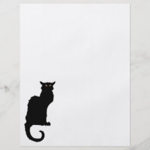 Vintage Illustration Halloween Black Cat Flyer Design