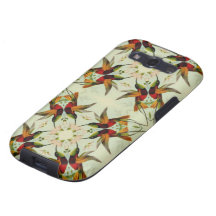 Vintage Illustration Hummingbirds and Flowers Samsung Galaxy SIII Cover