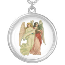 Vintage Illustration Victorian Christmas Angels Jewelry