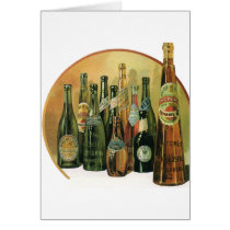 Vintage Imported Beers Greeting Cards