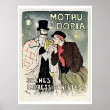 Vintage impressionism poster
