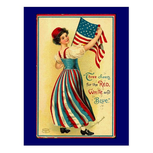 Vintage Independence Day Post Card