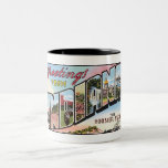 Vintage Indiana Postcard Mugs, Steins