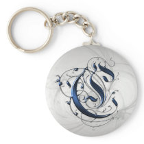 Vintage Initial C Key Chain