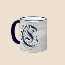 Vintage Initial C mugs