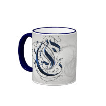 Vintage Initial C Mug