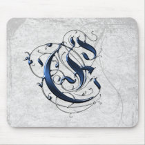 Vintage Initial E mousepads