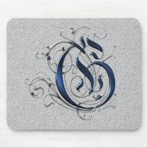 Vintage Initial G Mouse Mat