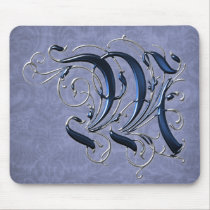 Vintage Initial M mousepads