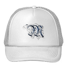 Vintage Initial M Trucker Hat