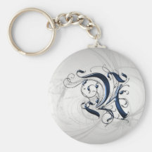 Vintage Initial N Key Chains