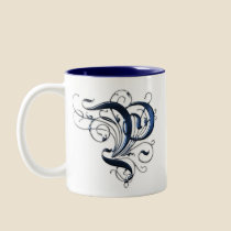 Vintage Initial P mugs