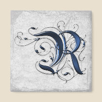 Vintage Initial R magnets