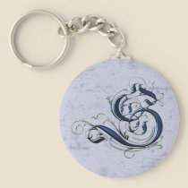 Vintage Initial S keychains