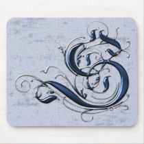 Vintage Initial S mousepads