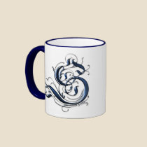 Vintage Initial S mugs