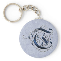 Vintage Initial T Key Chain