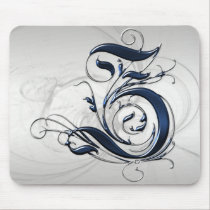 Vintage Initial Z mousepads
