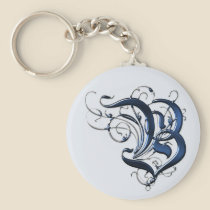 Vintage Initials B keychains