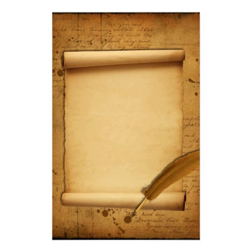 Vintage Ink and Quill  Stationary Stationery