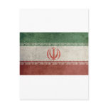 Vintage Iran Flag Postcard