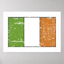 Vintage Ireland Flag Print