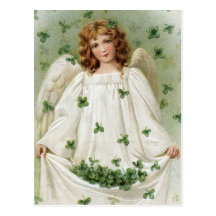 Vintage Irish Angel Postcard
