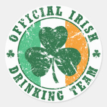'Vintage' Irish Drinking Team Sticker