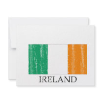 Vintage Irish Flag Custom Announcements