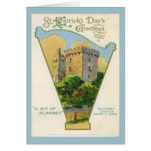 Vintage Irish St Patrick's Day Blarney Castle Cards
