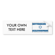 Vintage Israel Flag Bumper Stickers