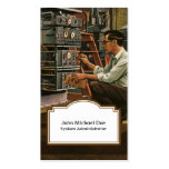 Vintage IT Professional Business Card business cards