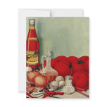 Vintage Italian Foods Ready for Cooking invitations