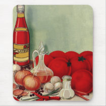 Vintage Italian Foods Ready for Cooking Mousepads