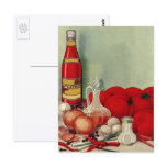 Vintage Italian Foods Ready for Cooking postcards