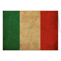 Vintage Italy Flag Card