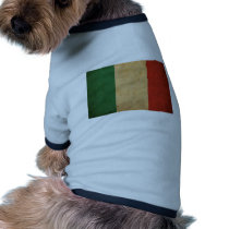 Vintage Italy Flag Dog T-shirt