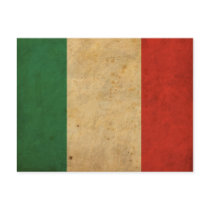 Vintage Italy Flag Postcard