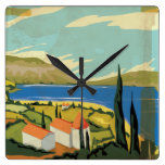 Vintage Italy Poster Clock