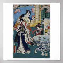 Vintage Japanese Art Poster