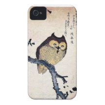 Vintage Japanese Owl Phone Case Case-Mate iPhone 4 Cases