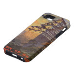 Vintage Japanese Travel Poster, Pagoda Airplane iPhone 5 Cover