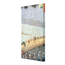 Vintage Japanese Woodcut Painting | Art Canvas Gallery Wrap Canvas