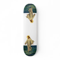 Vintage Jesus Christ Walking on Water Skate Deck